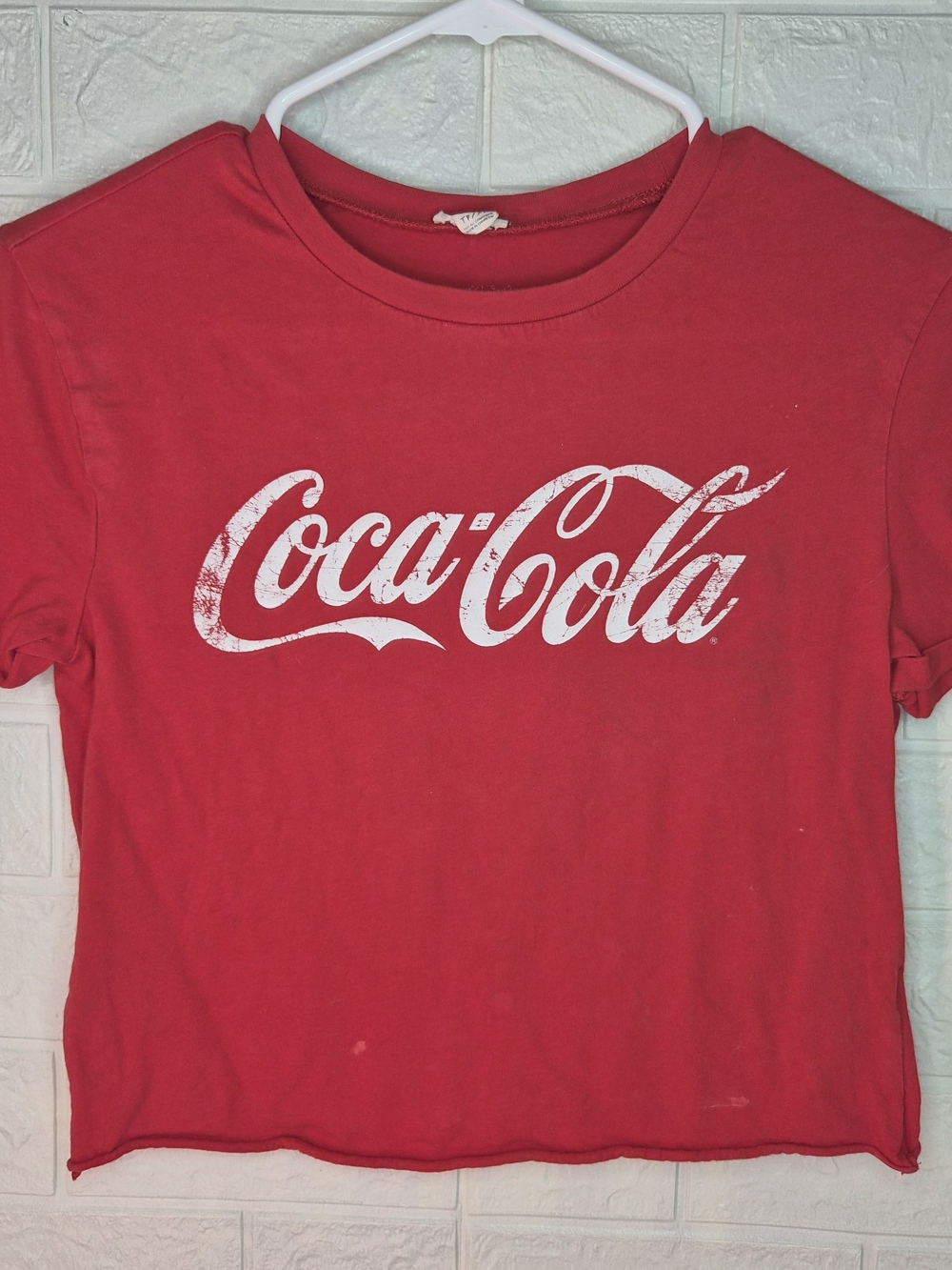 Garage Brand Coca Cola Logo Tee Red Size Xs Rockabilly Sleeves Vintage distress